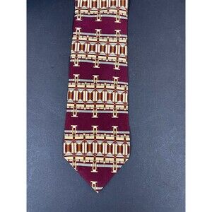 BOXELDER Milwaukee Prairie Sky Architect Frank Lloyd Wright Silk Tie Italy 60"